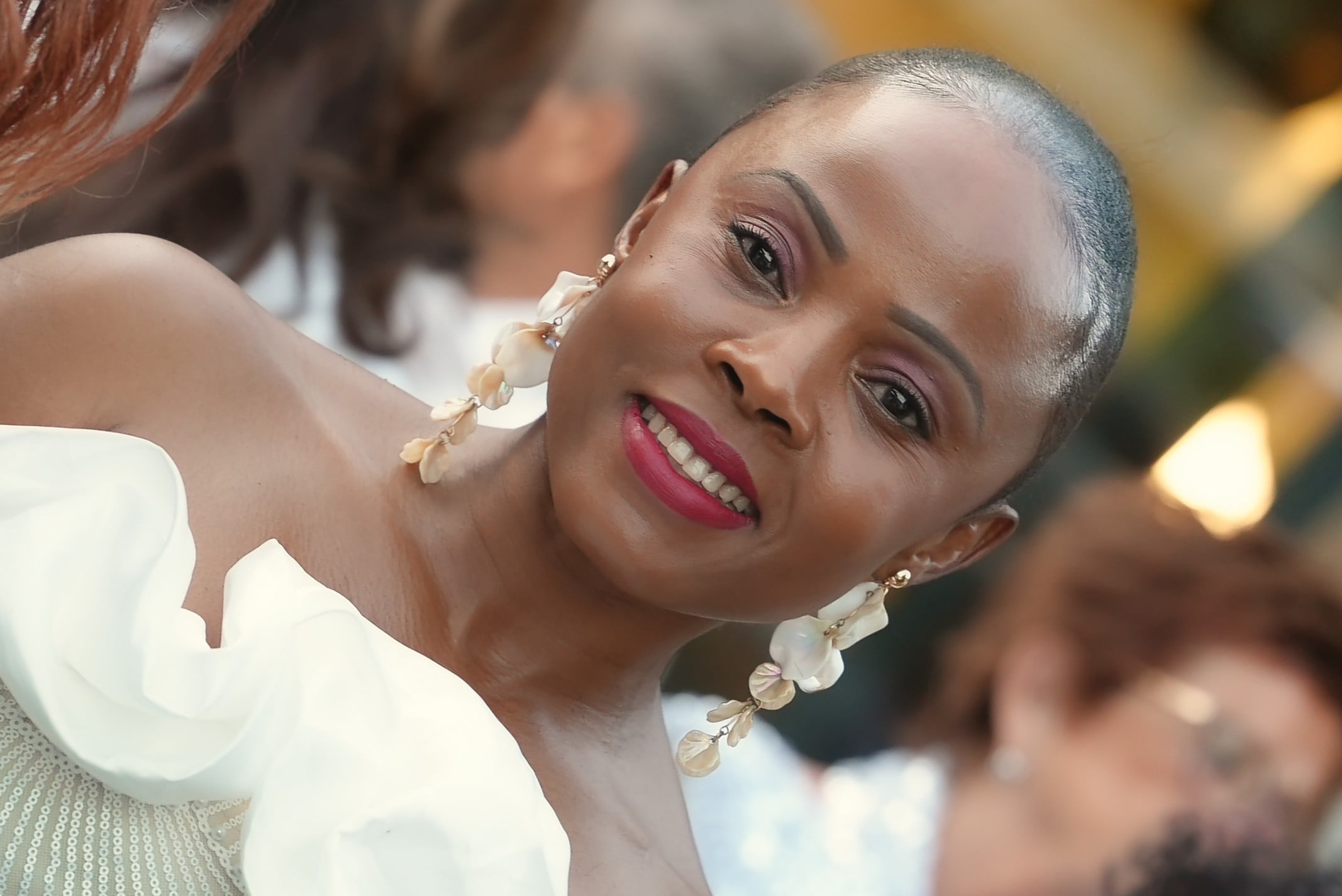 Lachende gasten